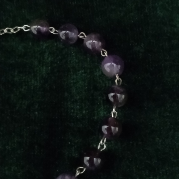 925 amethyst rosary bracelet with crucifix - Picture 10 of 13